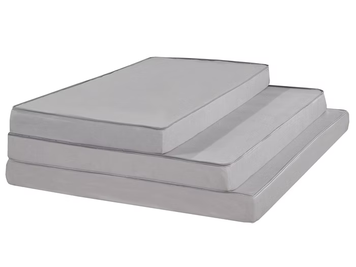 Matelas double face en mousse haute densité, disponible en épaisseurs 4 et 6 pouces – Literie d’Amitié