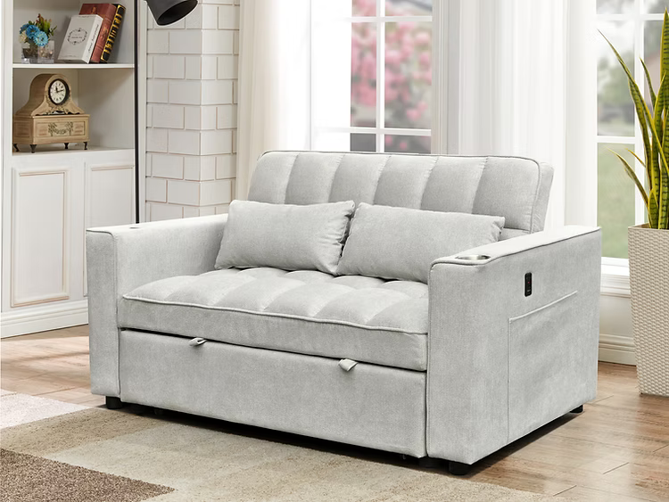 Sofa-bed sectionnel IF-9028 avec assise confortable et espace de couchage – Literie d’Amitié