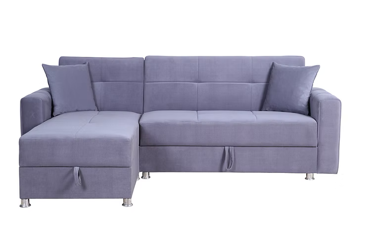 Sofa-bed sectionnel IF-9470/9471 réversible avec rangement intégré et option ottoman – Literie d’Amitié