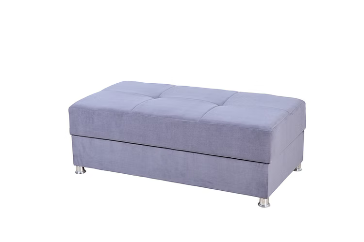 Coffre ottoman assorti au canapé-lit sectionnel gris – Literie d’Amitié

